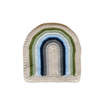 Load image into Gallery viewer, Crochet Rainbow Blanket // Jasper // Small Lovey Blanket Size