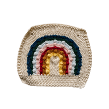 Load image into Gallery viewer, Crochet Rainbow Bobble Blanket // Summer // Lovey Blanket Size