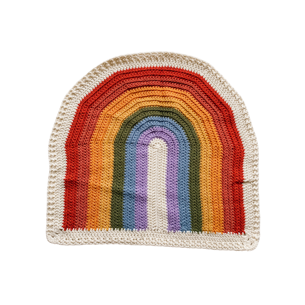 Crochet Rainbow Blanket // Classic // Large Lovey Blanket Size