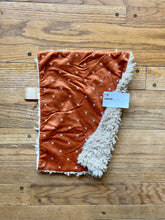 Load image into Gallery viewer, Copper “X” Minky Blanket // Small Lovey Size